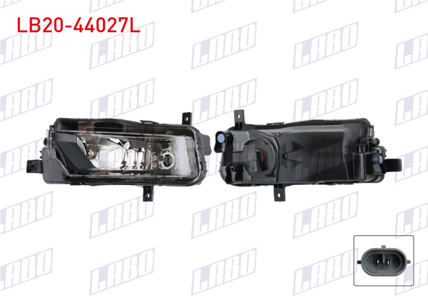 LABO LB20-44027L | Sis Farı Sol Ampullu Volkswagen Caddy 2016 -