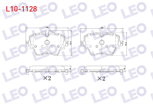 LEO L10-1128 | Fren Balata Ön BMW 2 (F45) 218 İ-220 D 2014-/ 3 (G20) 320İ-320D 2018-/ 5 (G30, F90) 520 D 2016-/ X1 (F48) 2.0 D 2014-/ Mini Cooper Clubman (F54) 1.5İ 2014-/ Countryman (F60) 1.5 D-1.6 2016 -