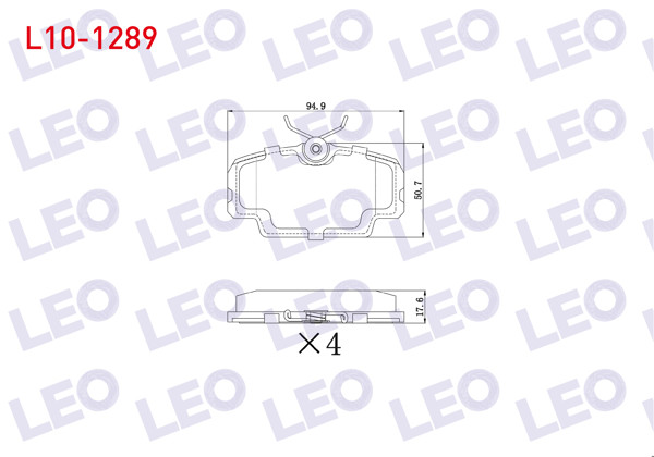 LEO L10-1289 | Fren Balata Ön Mercedes 190 (W201) 2.0 1982-1993 / 2.5 1982-1993 / D 2.5 1982-1993 / BMW 3 Serisi (E30) 316 İ 1982-1992 / 315 1982-1992 / 320 D 1982-1992 / 318 İ 1982-1992 / 323 İ 1982-1992