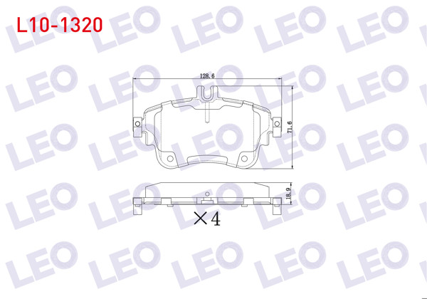 LEO L10-1320 | Fren Balata Ön Mercedes A Serisi (W176) A 180 2012-/ A 200 2012-/ B Serisi (W246) B 200 2011 -