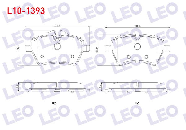 LEO L10-1393 | Fren Balata Ön Mini Mını (R56) Cooper 1.6İ 2006-2013