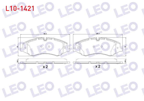 LEO L10-1421 | Fren Balata Ön Land Rover Discovery IV (La) 3.0 TD 4X4 18.70mm 2010 -