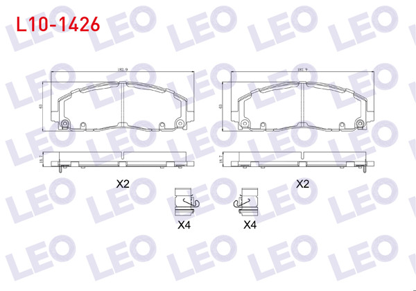 LEO L10-1426 | Fren Balata Ikazlı On Fiat Freemont (Jf) 2.0 Mjt 2011 -