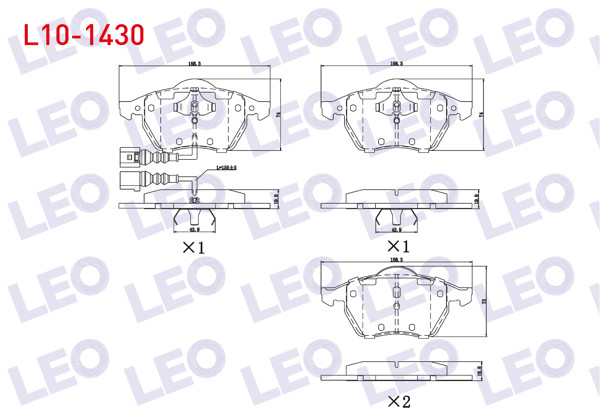 LEO L10-1430 | Fren Balata Ön BMW 3 Serisi (G20,G80) 17-/ 4 Serisi (G22,G82) (G23) 20-/ 5 Serisi (G30,F90) 19-/ 6 Serisi (G32) 17-/ 7 Serisi (G11,G12) 16-/ 8 Serisi (G15, F92) (G14,F91) (G16,F93) 18-/ X3 (G01,F97) 19 -