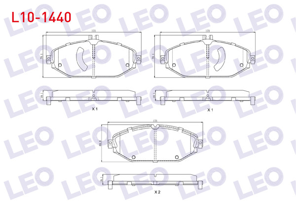 LEO L10-1440 | Fren Balata Ön Mercedes E Serisi (W213) E 200 2016 -