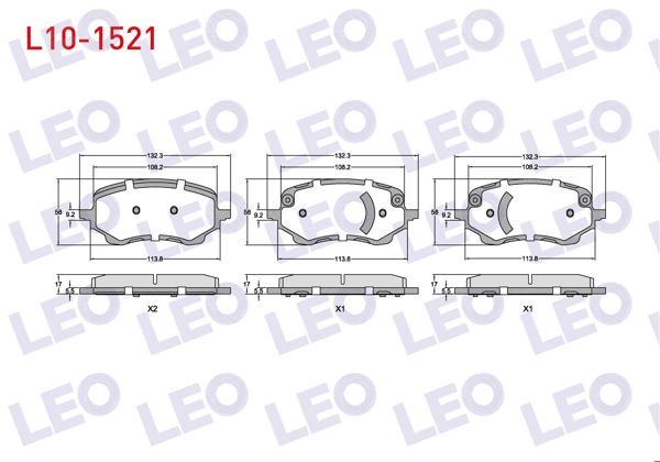 LEO L10-1521 | Fren Balata Ön Ford Puma 2019 -