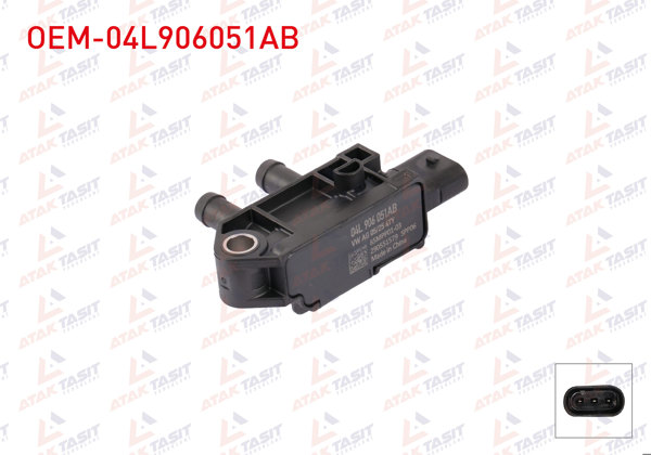 OEM OEM-04L906051AB | Fark Basınç Sensoru Volkswagen Golf 2014-/ Passat 2015-/ Polo 2018-/ Seat Leon 2017-/ Crafter 2017-/ 1.6 TDI, 2.0 TDI