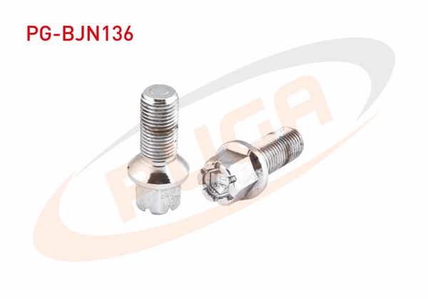 PUGA PG-BJN136 | Bijon Cıvatası Kromajlı Vag Caddy-Golf-Polo-Passat-Jetta-Touran-Tiguan-A1-A3-A4-Ibiza-Cordoba-Leon-Toledo-Fabia-Octavia-Rapid Aa.17 | 10 Adet
