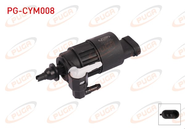 PUGA PG-CYM008 | Cam Su Fıskiye Motoru Çift Çıkış Kalın Soket Renault Renault Kangoo / Laguna / Clio / Megane