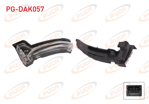 PUGA PG-DAK057 | Dikiz Ayna Sinyali Ledlı Sol Focus 2018 -