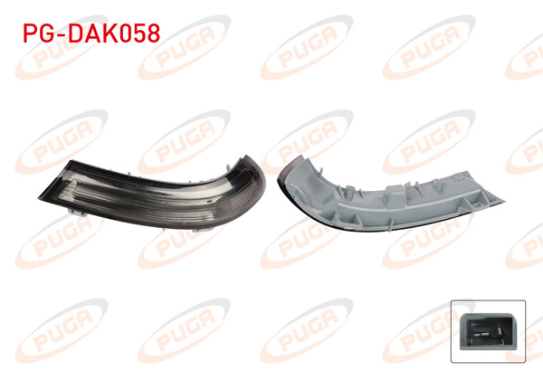 PUGA PG-DAK058 | Dikiz Ayna Sinyali Fume Sağ Golf V-VI-Jetta Passat