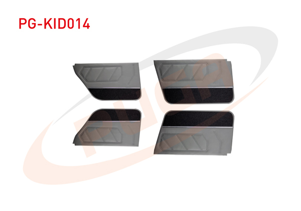 PUGA PG-KID014 | Kapı Döşemesi Takım Gri Halılı Nikelajlı Renault 9 Em