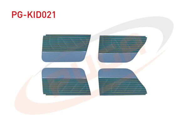 PUGA PG-KID021 | Kapı Döşemesi Takım Sarı-Yesıl Kumaş Renault 9 Sprıng