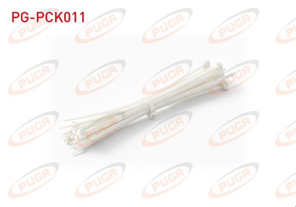 PUGA PG-PCK011 | Plastik Kelepce Beyaz 3,6 X 205 | 100 Adet