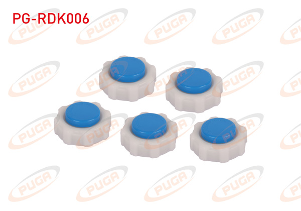 PUGA PG-RDK006 | Radyatör Yedek Su Depo Kapağı Mavi R9 R11 R12 Toros R19 R21 Clio I Kangoo Megane / Logan | 5 Adet