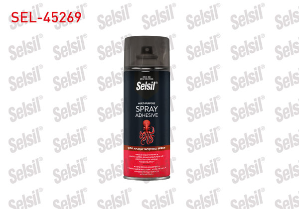 SELSIL SEL-45269 | Cok Amaclı Yapıstırıcı Sprey 400 Ml | 12 Adet