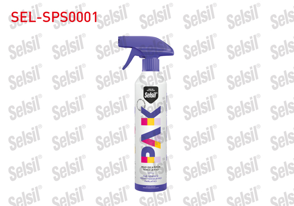 SELSIL SEL-SPS0001 | Pak Kopuk Temizleyici Sprey 500 Ml | 12 Adet