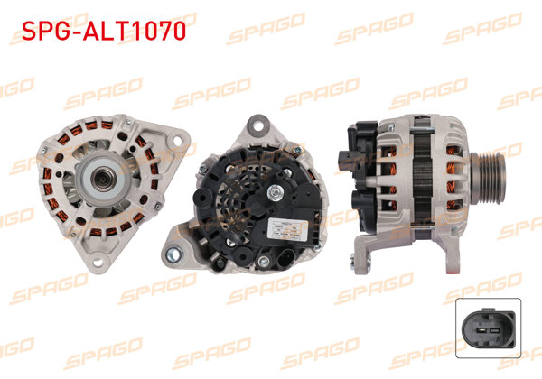 SPAGO SPG-ALT1070 | Alternatör 12V 150A 6Pk Daily VI 2.3 D 2014 -