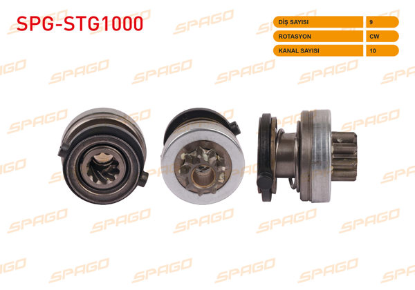 SPAGO SPG-STG1000 | Mars Dişlisi 9 Dıs Cw 10 Kanal Partner 96-15 / Bipper 05-/ 206 98-18 / 306 94-02 / 307 00-08 / 308 08-14 / Berlingo 96-11 / C3 02-10 / C4 04-11 / Saxo 96-04 / Xsara 97-05 / Vectra B / Zafira A 00-05 / Astra G / Fiorino 07 -