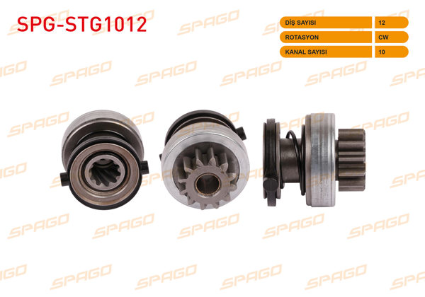 SPAGO SPG-STG1012 | Mars Dişlisi 12 Dıs Cw 10 Kanal Mercedes C (W204) 200-220 CDI 2007-2014 / Clc (Cl203) 200-220 CDI 2008-2011 / E (W211) 200 CDI 2006-2009 / Sprinter (B906) 2006-2009