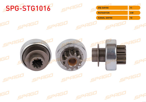 SPAGO SPG-STG1016 | Mars Dişlisi 11 Dıs Cw 10 Kanal Peugeot 207 1.6 HDI 2009-2012 / 307 1.6 2001-2009 / Citroen Berlingo 1.6 HDI 2010-/ Renault Megane I 1995-2003