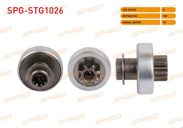 SPAGO SPG-STG1026 | Mars Dişlisi 8 Dıs Cw 10 Kanal Renault Clio, Kangoo, Twingo, Laguna 1.6