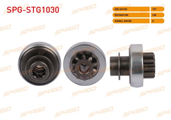 SPAGO SPG-STG1030 | Mars Dişlisi 10 Dıs Cw 9 Kanal Hyundai H-1, H100, Starex, Kia Bongo, K2500, Pregıo, Mitsubishi L200, Pajero 2.5 TD / Renault Master II III