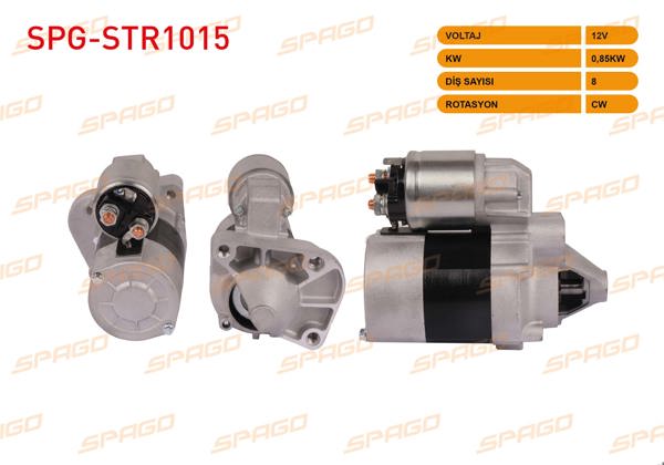 SPAGO SPG-STR1015 | Marş Motoru 12V 0.85Kw 8 Dıs Cw (Str3210) Clio II-Megane I-Laguna I-Scenic I (1.4 1.6 Benzinli Araclar İçin)