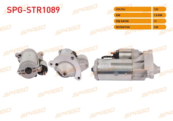 SPAGO SPG-STR1089 | Marş Motoru 12V 1.9Kw 11 Dıs Cw (Str3452) Boxer Expert 307 407 508 / Jumper Jumpy C4 C5 (2.0 2.2 HDI Araclar İçin)