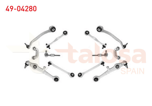 TALOSA 49-04280 | Rotilli Kol Kiti On Alüminyum Audi A4 (8D2,B5) 1.6 1994-2001