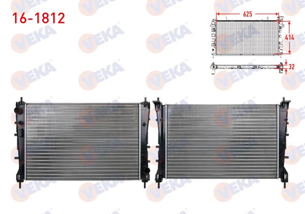 VEKA 16-1812 | Su Radyatörü Mekanik Fiat Linea (323) 1.3 Mjt 90 Hp M-T 2007 -