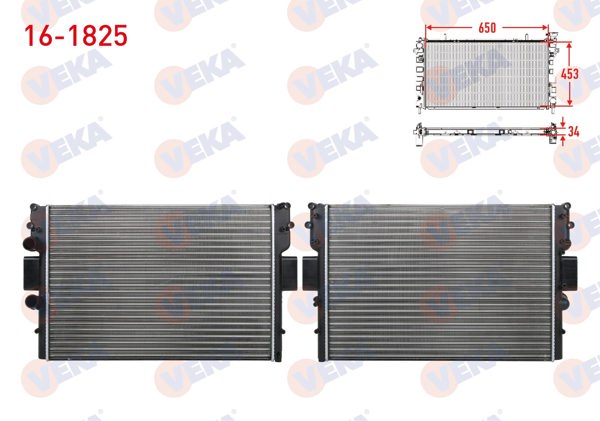 VEKA 16-1825 | Su Radyatörü Mekanik Iveco Daily IV (35C) 2.3 D M-T Ac + /-2006-2011