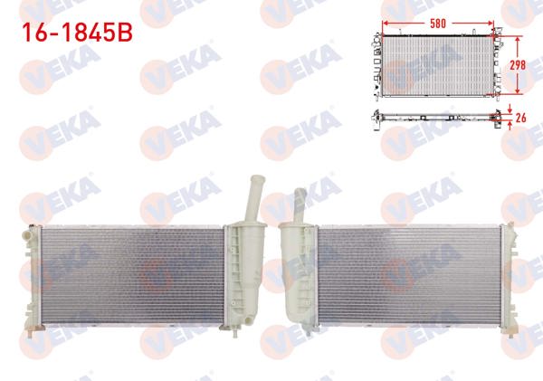 VEKA 16-1845B | Su Radyatörü Brazing Fiat Punto (188) 1.4 M-T Ac + /-1999-2009