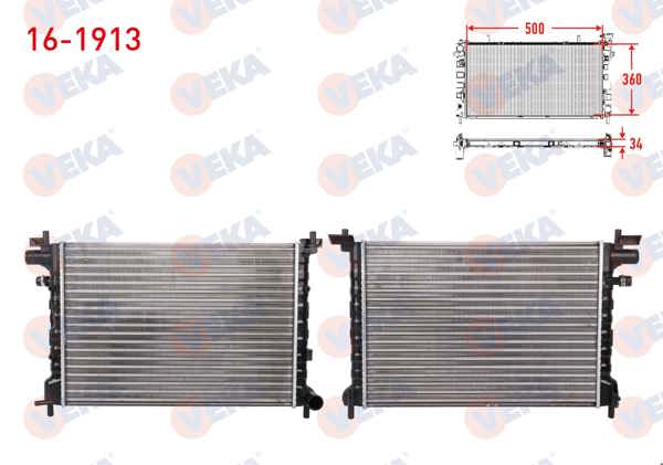 VEKA 16-1913 | Su Radyatörü Mekanik Ford Fiesta IV 1.8 Dı 1996-2002