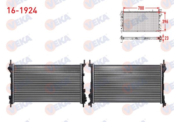 VEKA 16-1924 | Su Radyatörü Mekanik Ford Transit Connect 1.8 TDCI M-T Ac + 2002-2013