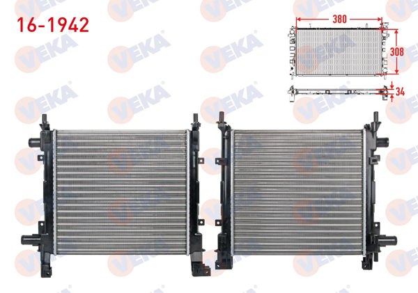 VEKA 16-1942 | Su Radyatörü Mekanik Ford Ka 1.3 M-T 1996-2001