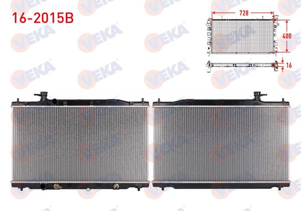 VEKA 16-2015B | Su Radyatörü Brazing Honda Cr-V III 2.0 I-Vtec A-T Ac + /-2006-2012