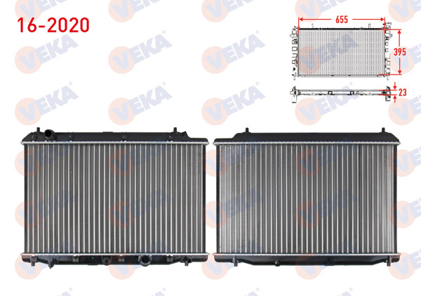 VEKA 16-2020 | Su Radyatörü Mekanik Honda Cr-V III 2.2İ Ctdı M-T Ac + /-2006-2012