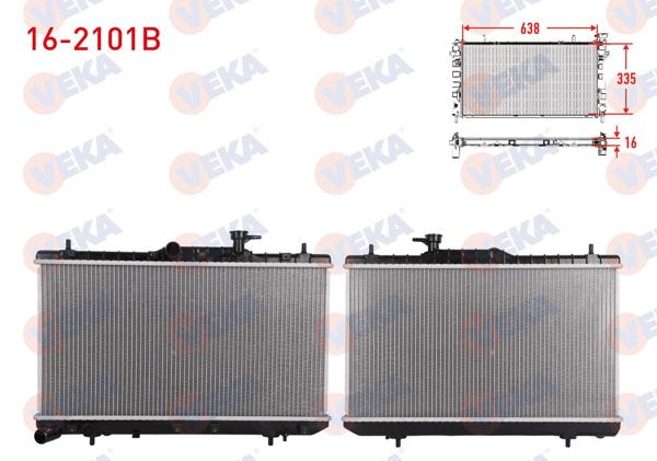 VEKA 16-2101B | Su Radyatörü Brazing Hyundai Accent Admıre 1.5 M-T 2003-2006