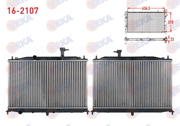 VEKA 16-2107 | Su Radyatörü Mekanik Hyundai Accent Era 1.4İ 16V M-T 2006-2012