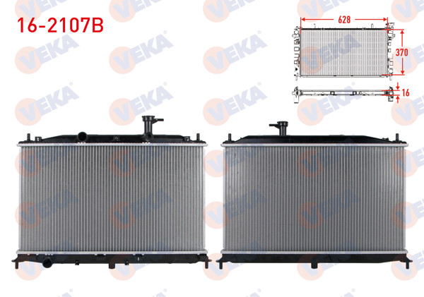 VEKA 16-2107B | Su Radyatörü Brazing Hyundai Accent Era 1.4İ 16V M-T 2006-2012