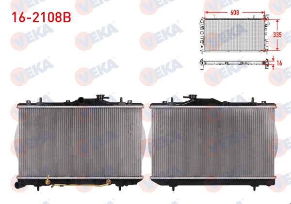 VEKA 16-2108B | Su Radyatörü Brazing Hyundai Accent I (X-3) 1.3İ A-T 1994-2000