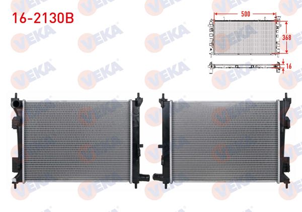 VEKA 16-2130B | Su Radyatörü Brazing Hyundai Accent Blue 1.4 Cvvt M-T 2012 -