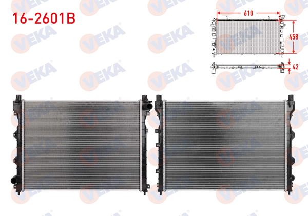 VEKA 16-2601B | Su Radyatörü Brazing Land Rover Freelander (Ln) 2.0 Td4 A-T / M-T Ac + /-1998-2007