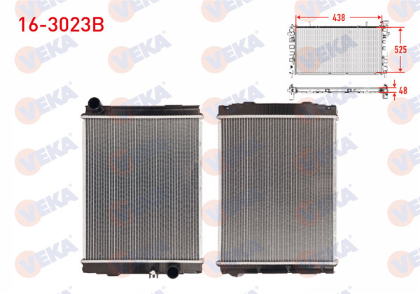 VEKA 16-3023B | Su Radyatörü Brazing Mitsubishi Canter 711 3.0 2001-2010