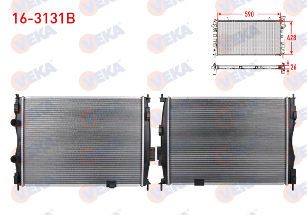 VEKA 16-3131B | Su Radyatörü Brazing Nissan Qashqai (J10) 1.6İ M-T 2007-2014