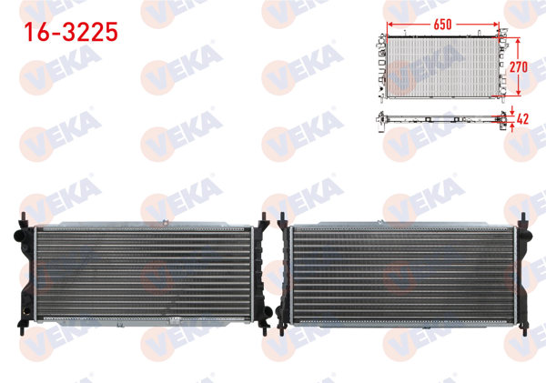 VEKA 16-3225 | Su Radyatörü Mekanik Opel Corsa B 1.5 D M-T 1993-2000