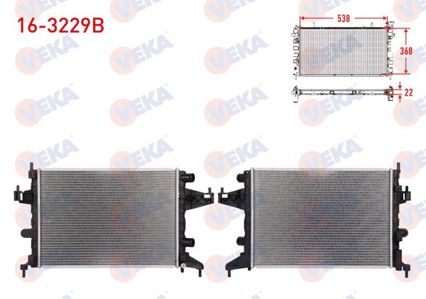 VEKA 16-3229B | Su Radyatörü Brazing Opel Corsa C 1.0İ 12V M-T 2000-2006