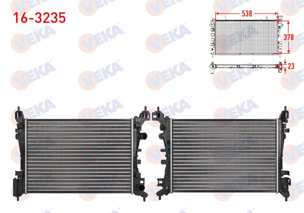 VEKA 16-3235 | Su Radyatörü Mekanik Opel Corsa D 1.4 (Xep) M-T 2006-2014