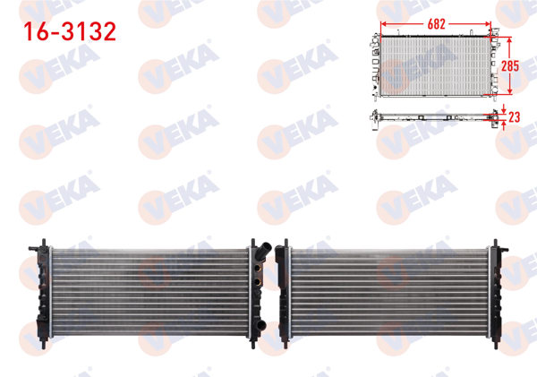 VEKA 16-3236 | Su Radyatörü Mekanik Opel Corsa B 1.0İ 12V M-T 1993-2000